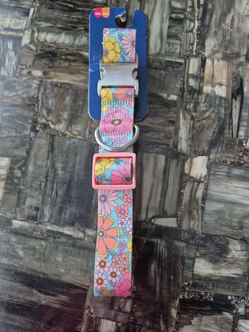 Youly Floral Adjustable Pink Kids Dog Collar